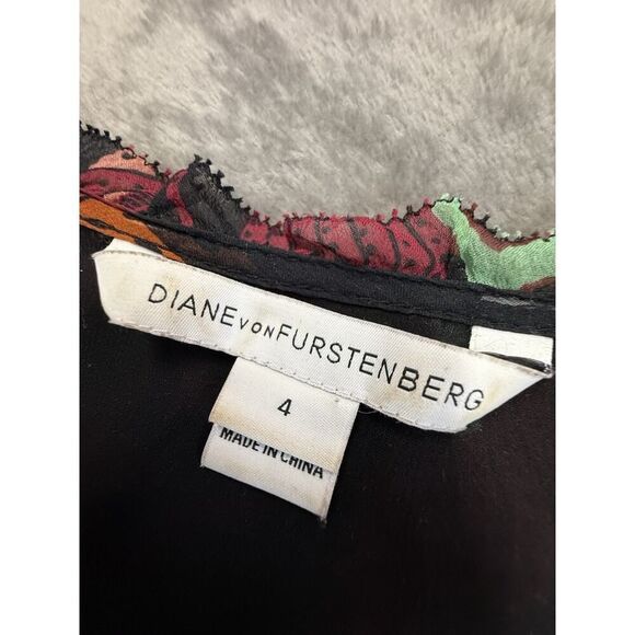 Diane von FurstenbergβSilk Patchwork Maxi Dress - Size 4 (US) - Picture 13 of 16
